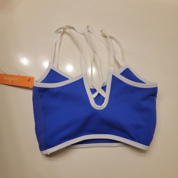 NWT Blue and White Bikini Top. - Picture 2 of 2